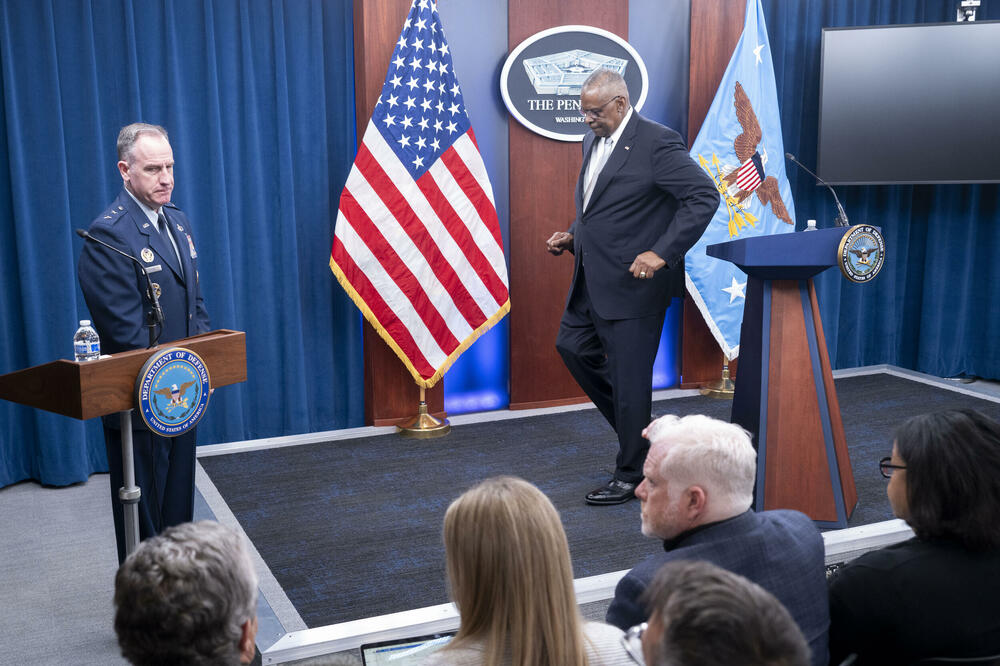 Lojd Ostin danas u Pentagonu, Foto: Reuters