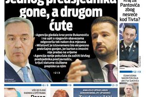 Naslovna strana "Vijesti" za 2. februar 2024.