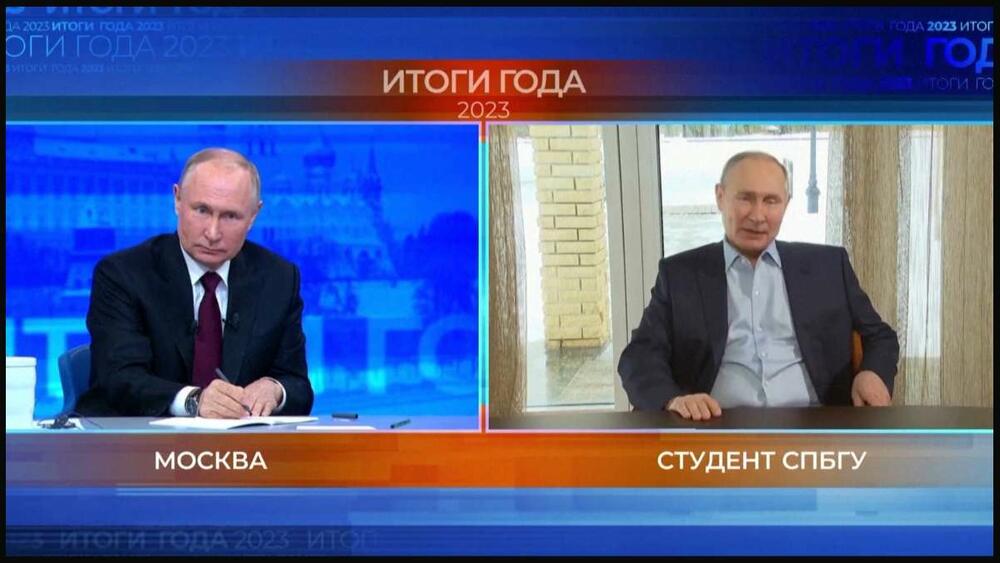 Ruski predsjednik razgovara sa svojim AI generisanim klonom