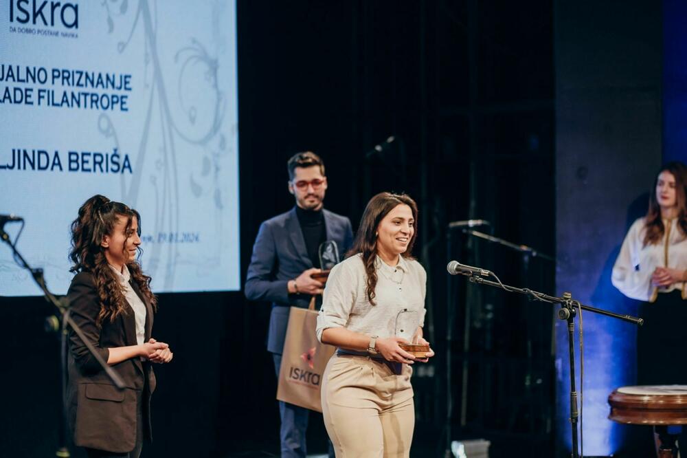 Sa dodjele nagrade Iskra: Denisona Beriša