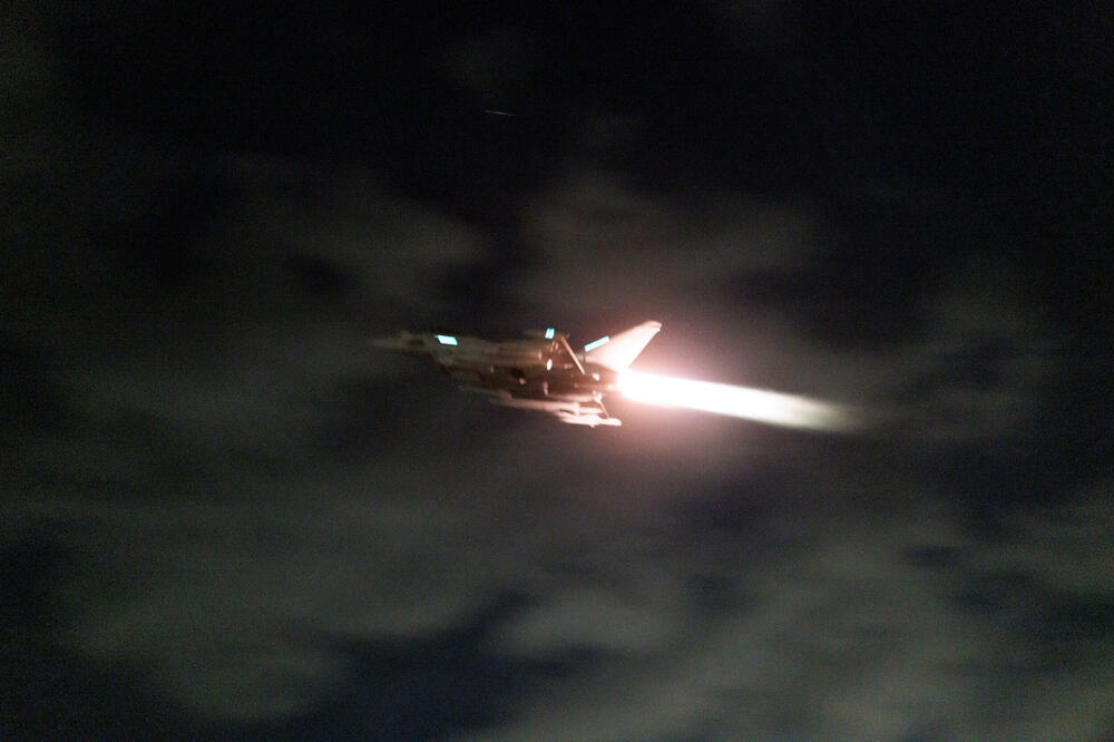 Avion RAF Tajfun polijeće kako bi izvršio napade na ciljeve Huta koje podržava Iran 3. februara 2024., Foto: Reuters