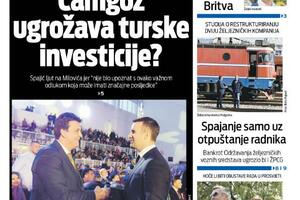 Naslovna strana "Vijesti" za 6. februar 2024.