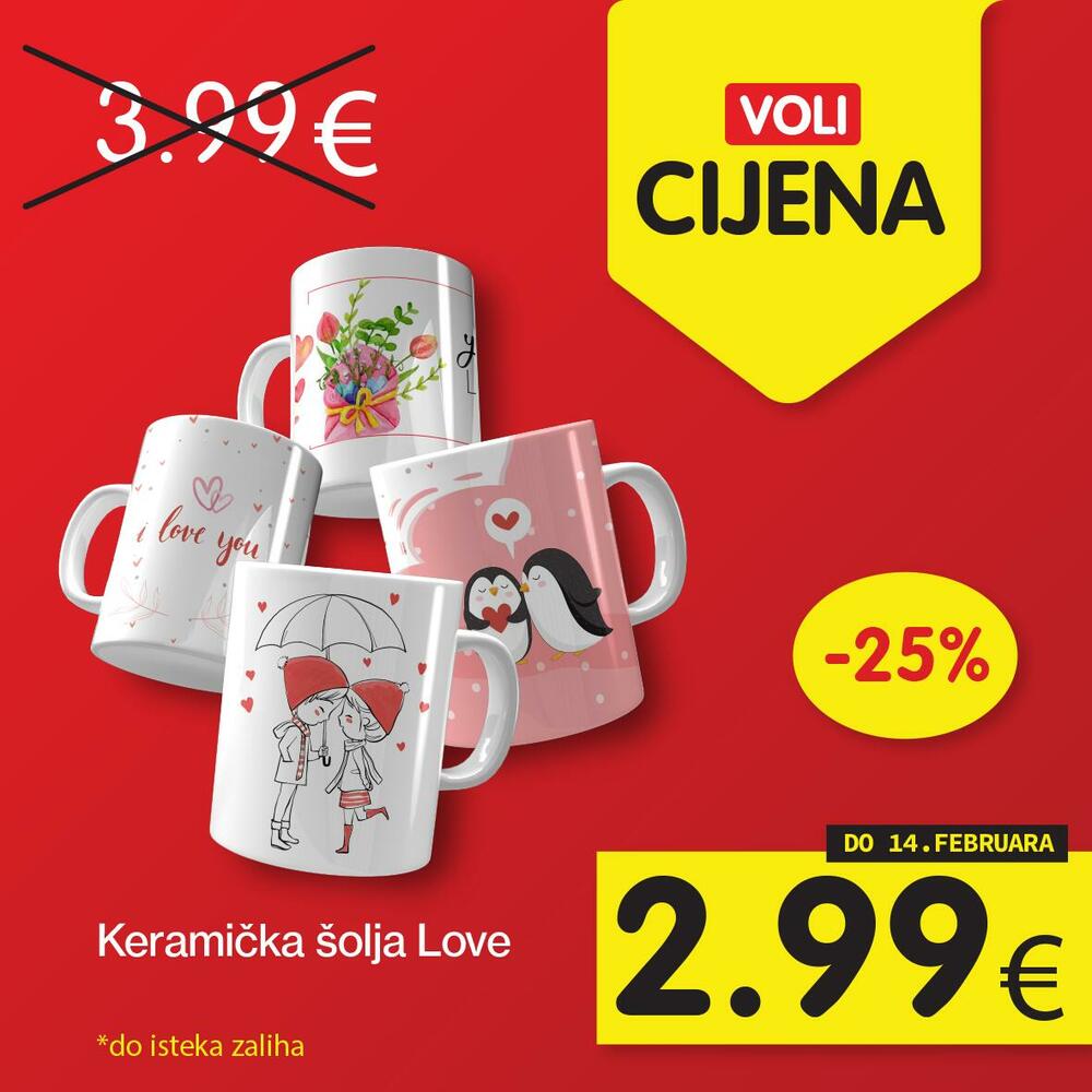 <p>Potražite proizvode sa specijalnom oznakom Voli cijena, i uštedite vaš kućni budžet.</p>