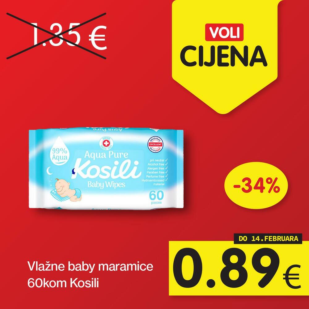 <p>Potražite proizvode sa specijalnom oznakom Voli cijena, i uštedite vaš kućni budžet.</p>