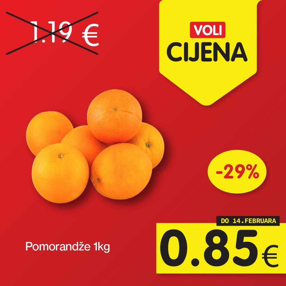 <p>Potražite proizvode sa specijalnom oznakom Voli cijena, i uštedite vaš kućni budžet.</p>