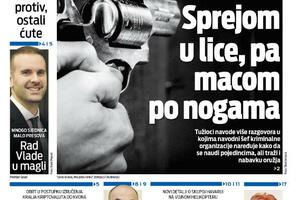 Naslovna strana "Vijesti" za 9. februar 2024.