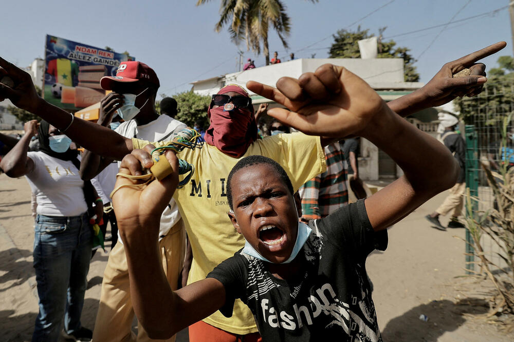 Demonstranti u Senegalu, Foto: Reuters