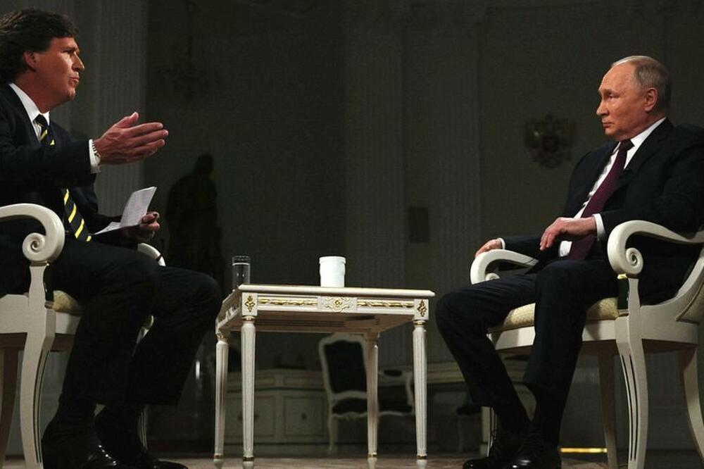 Američki voditelj Taker Karlson intervjuisao je ruskog predsjednika Putina više od dva sata, Foto: Reuters