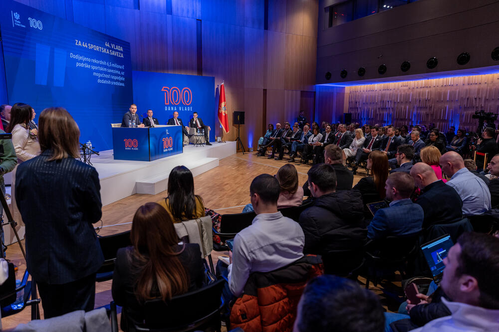 Sa predstavljanja rezultata Vlade u prvih 100 dana rada, Foto: PES