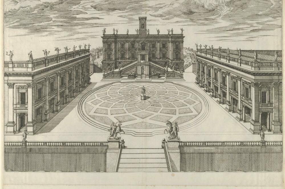 Etienne DuP&eacute;rac, Campidoglio, 1569., Foto: DP Rapid Capture