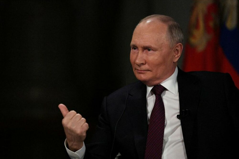 Putin began the interview by claiming that 862 was the year "the foundation of the Russian state", Photo: Reuters