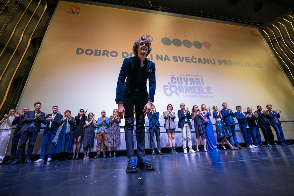 Ognjen Mićović na premijeri filma ”Čuvari formule”