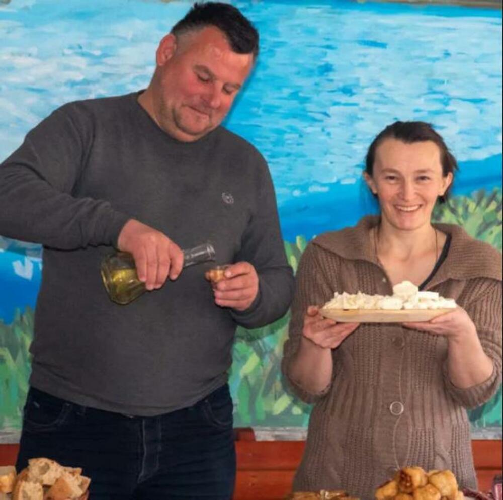 Vučko Pešić sa suprugom Miljankom