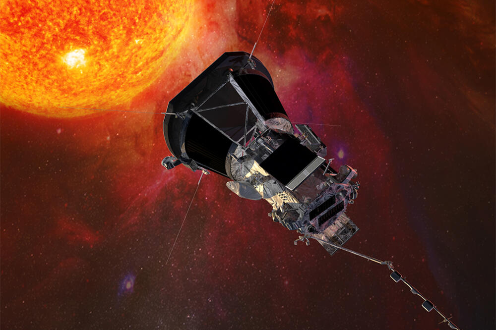 Parkerov toplotni štit mora uvek biti usmeran ka Suncu (ilustracija), Foto: NASA-JHU-APL