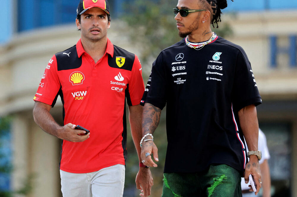 Karlos Sainc i Luis Hamilton, Foto: Reuters