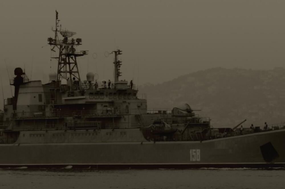 Brod za koji ukrajinska vojska tvrdi da je uništen, Foto: Ministarstvo odbrane Ukrajine