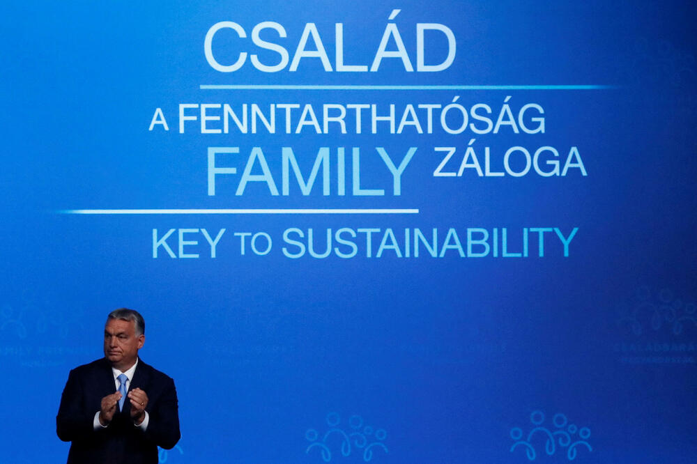 Orban na Demografskom samitu u Budimpešti, Foto: Rojters