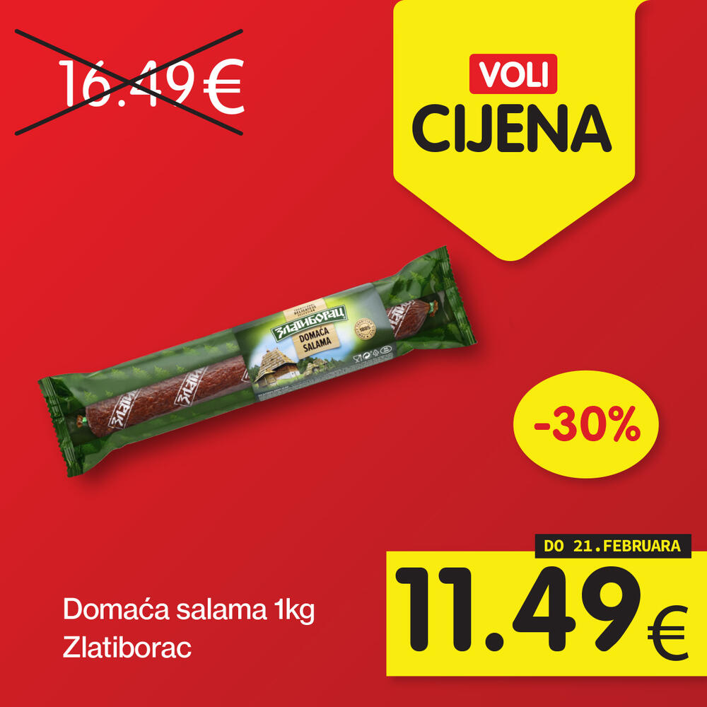 <p>Zanimljivi proizvodi uz najpovoljnije cijene na tržištu, u svim Voli i Naš diskont marketima.</p>