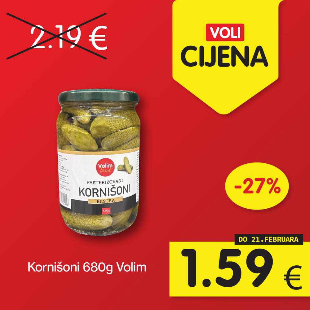 <p>Zanimljivi proizvodi uz najpovoljnije cijene na tržištu, u svim Voli i Naš diskont marketima.</p>