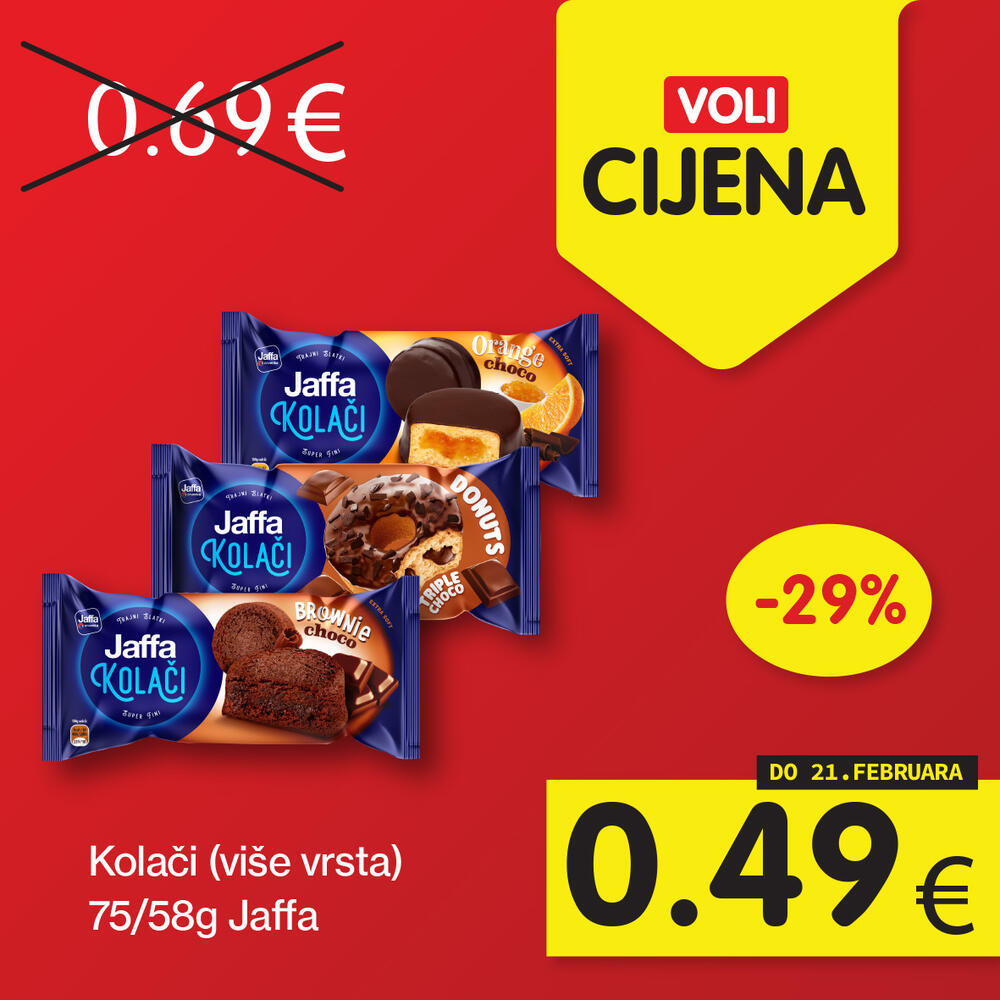 <p>Zanimljivi proizvodi uz najpovoljnije cijene na tržištu, u svim Voli i Naš diskont marketima.</p>