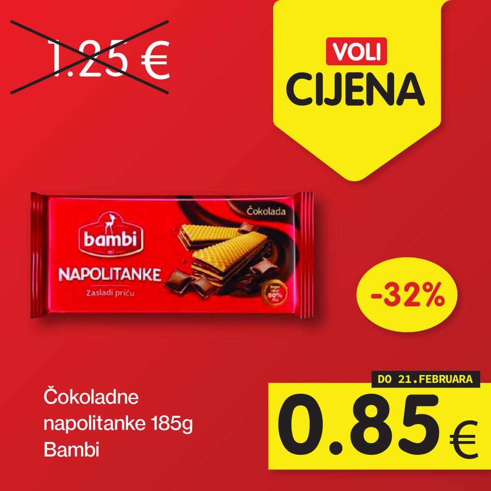 <p>Zanimljivi proizvodi uz najpovoljnije cijene na tržištu, u svim Voli i Naš diskont marketima.</p>