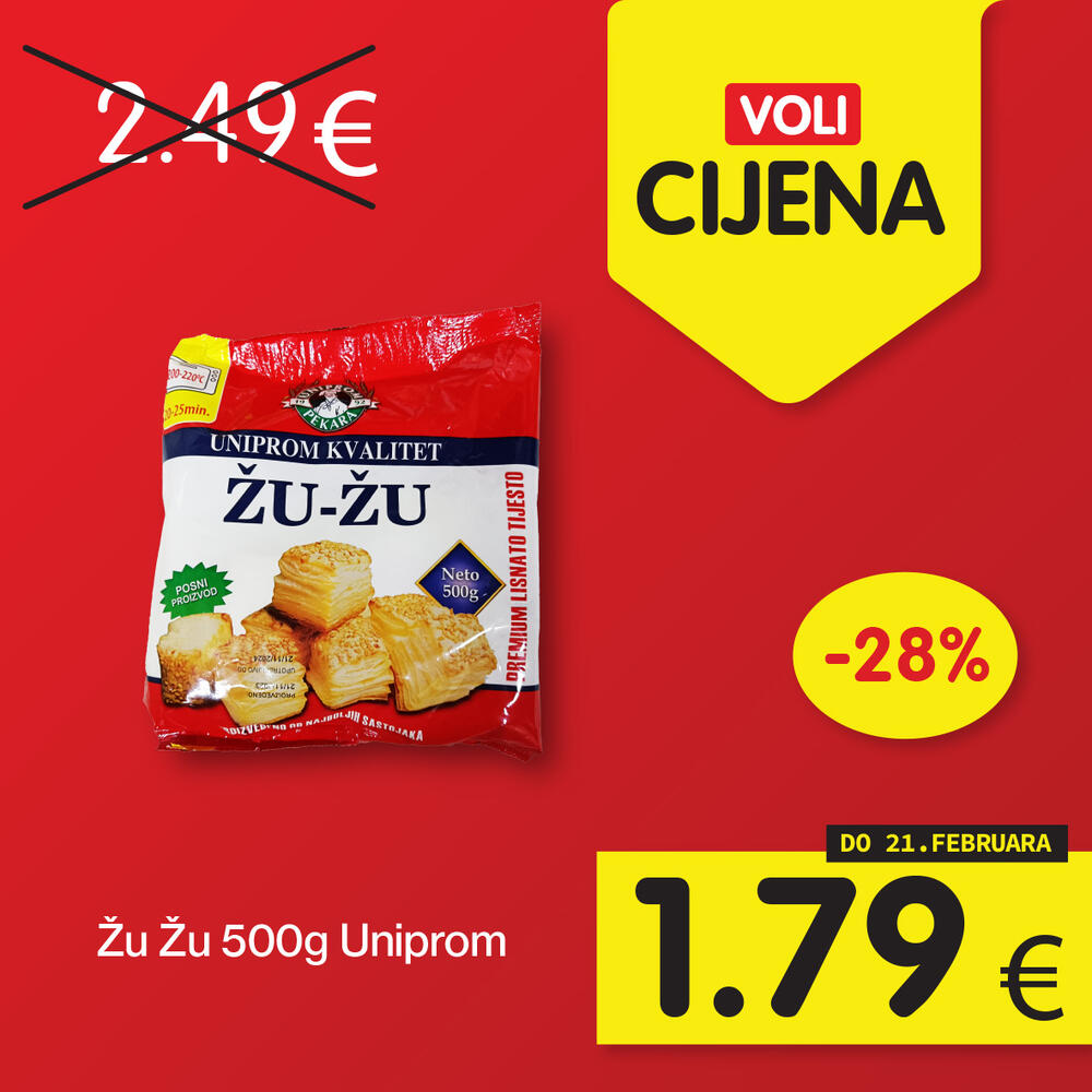<p>Zanimljivi proizvodi uz najpovoljnije cijene na tržištu, u svim Voli i Naš diskont marketima.</p>