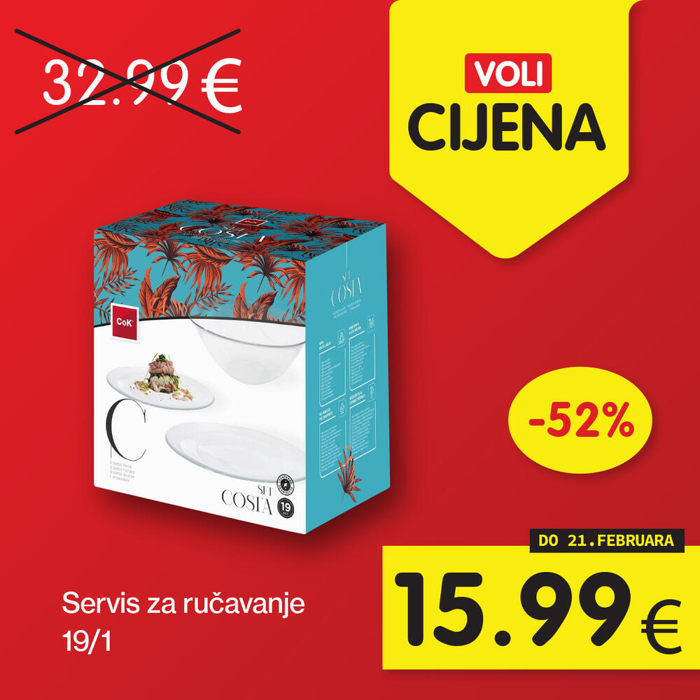 <p>Zanimljivi proizvodi uz najpovoljnije cijene na tržištu, u svim Voli i Naš diskont marketima.</p>