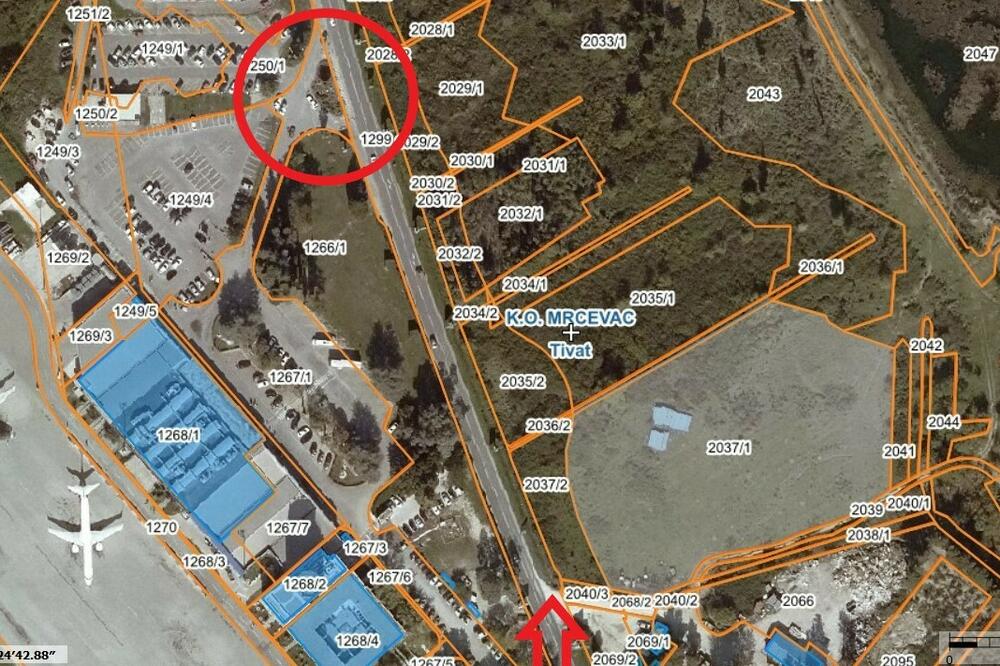 Postojeća raskrsnica se zadržava, strelica označava mjesto novog kružnog toka za aerodrom, Foto: vijesti