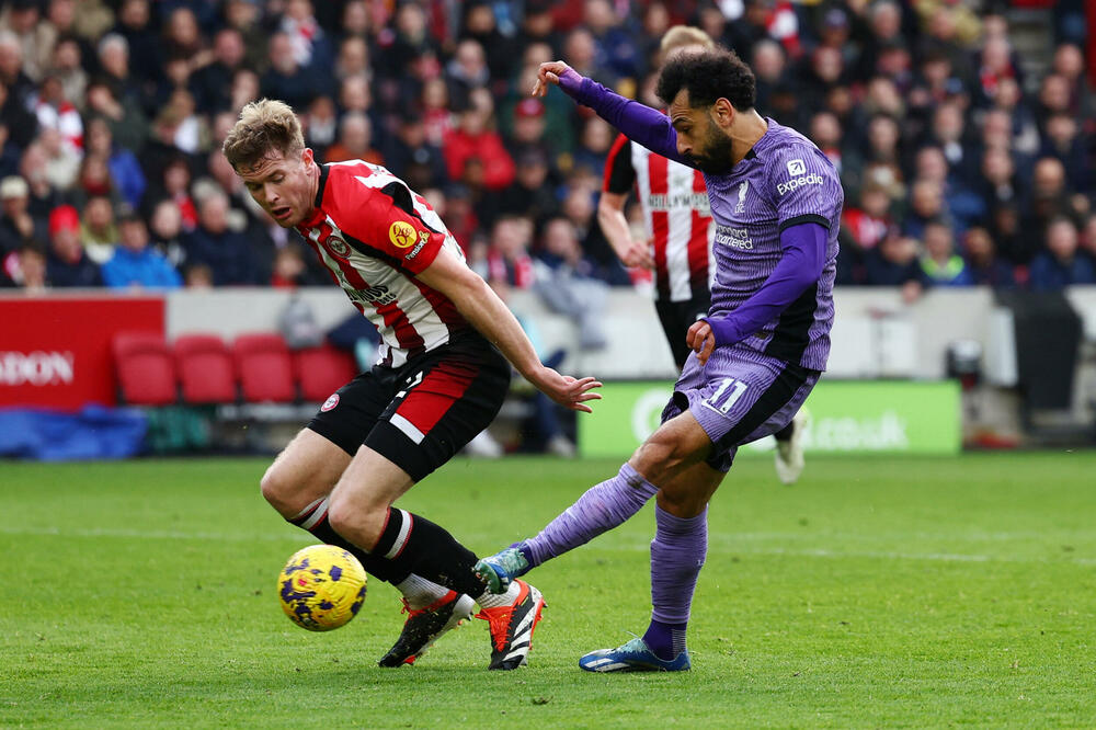 Salah na današnjoj utakmici, Foto: Reuters