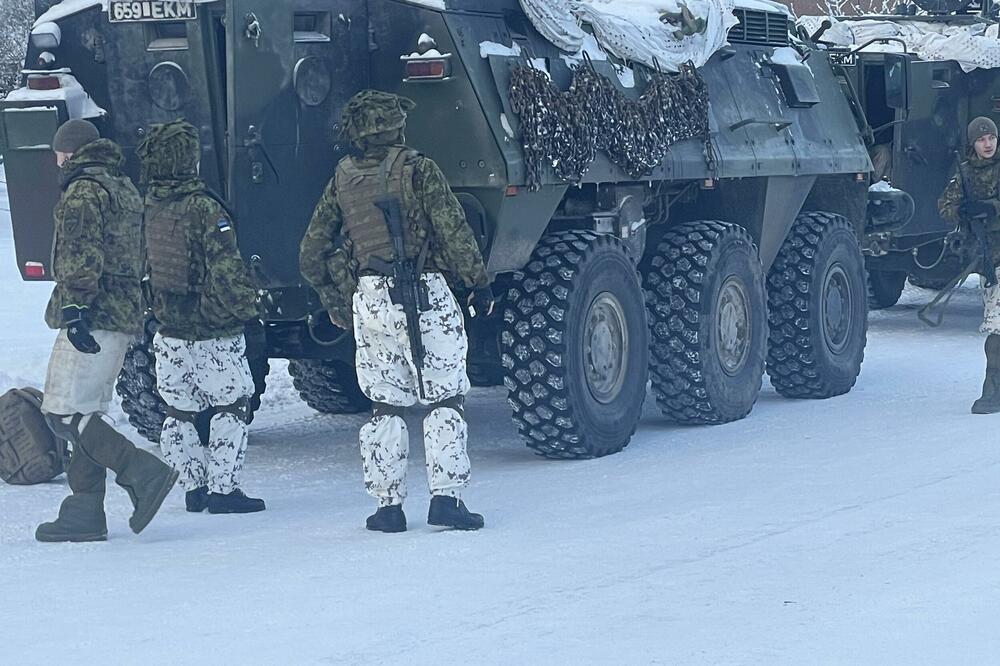 Estonski vojnici po povratku u bazu Tapa nakon vježbe, Foto: Mihailo Jovovic
