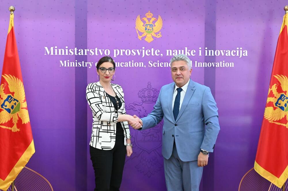 Anđela Jakšić Stojanović i Stefan Dimitrov, Foto: Ministarstvo prosvjete nauke i inovacija