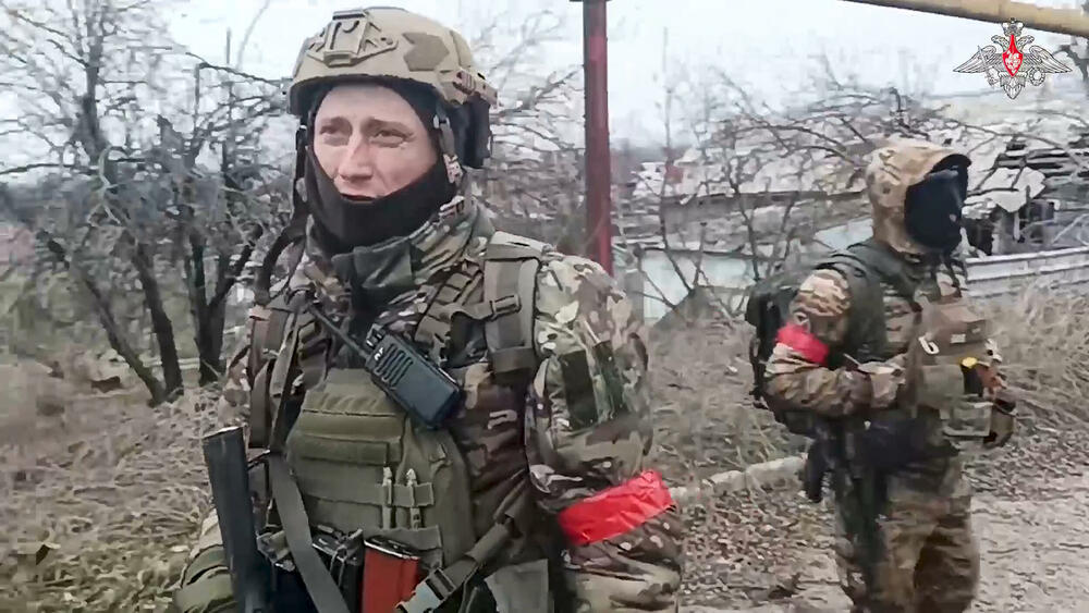 Ruski vojnici u gradu Avidijivka, koji su zauzeli za vikend
