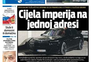 Naslovna strana "Vijesti" za 22. februar 2024.