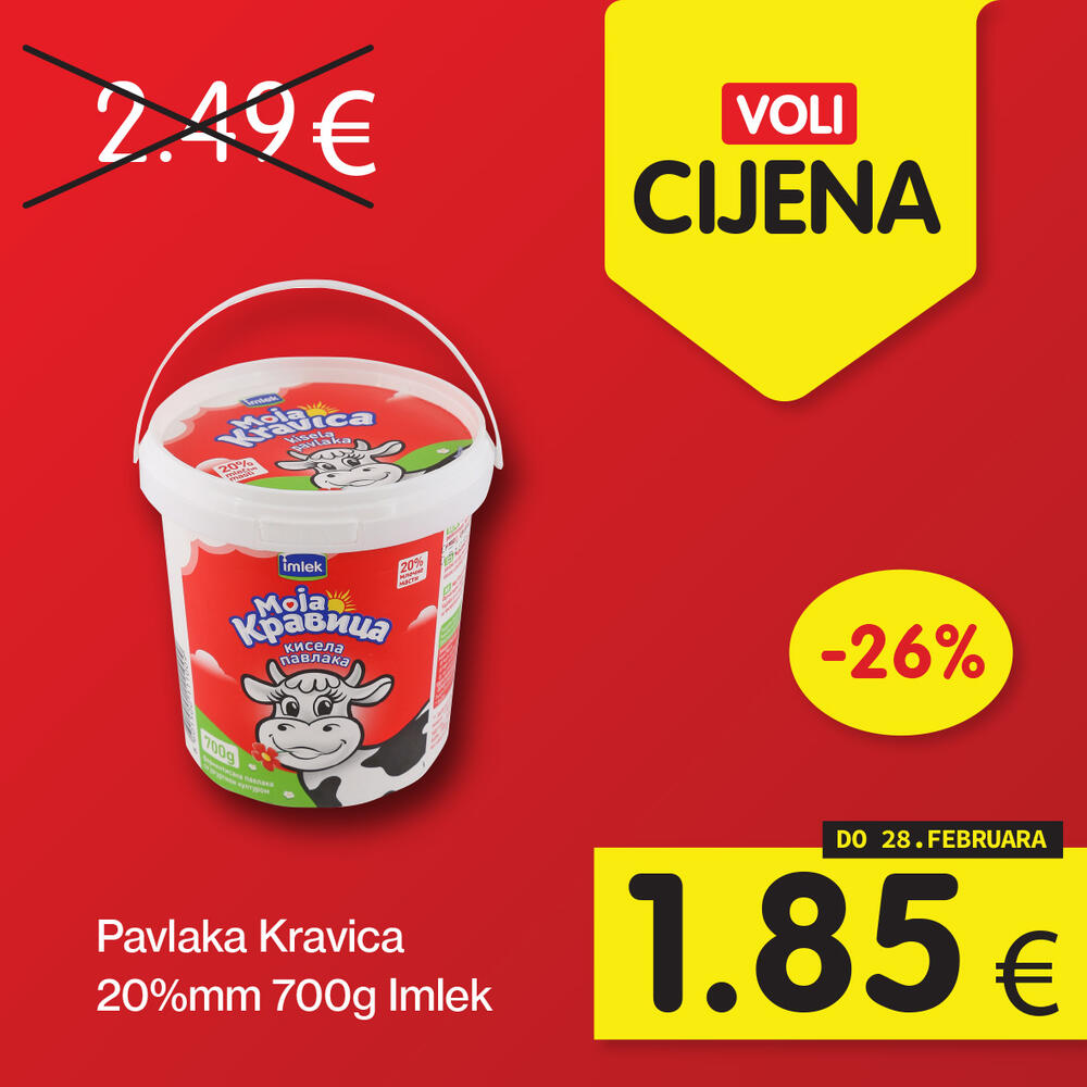 <p>Širok izbor proizvoda po najpovoljnijim cijenama na tržištu u svim Voli i Naš diskont marketima.</p>