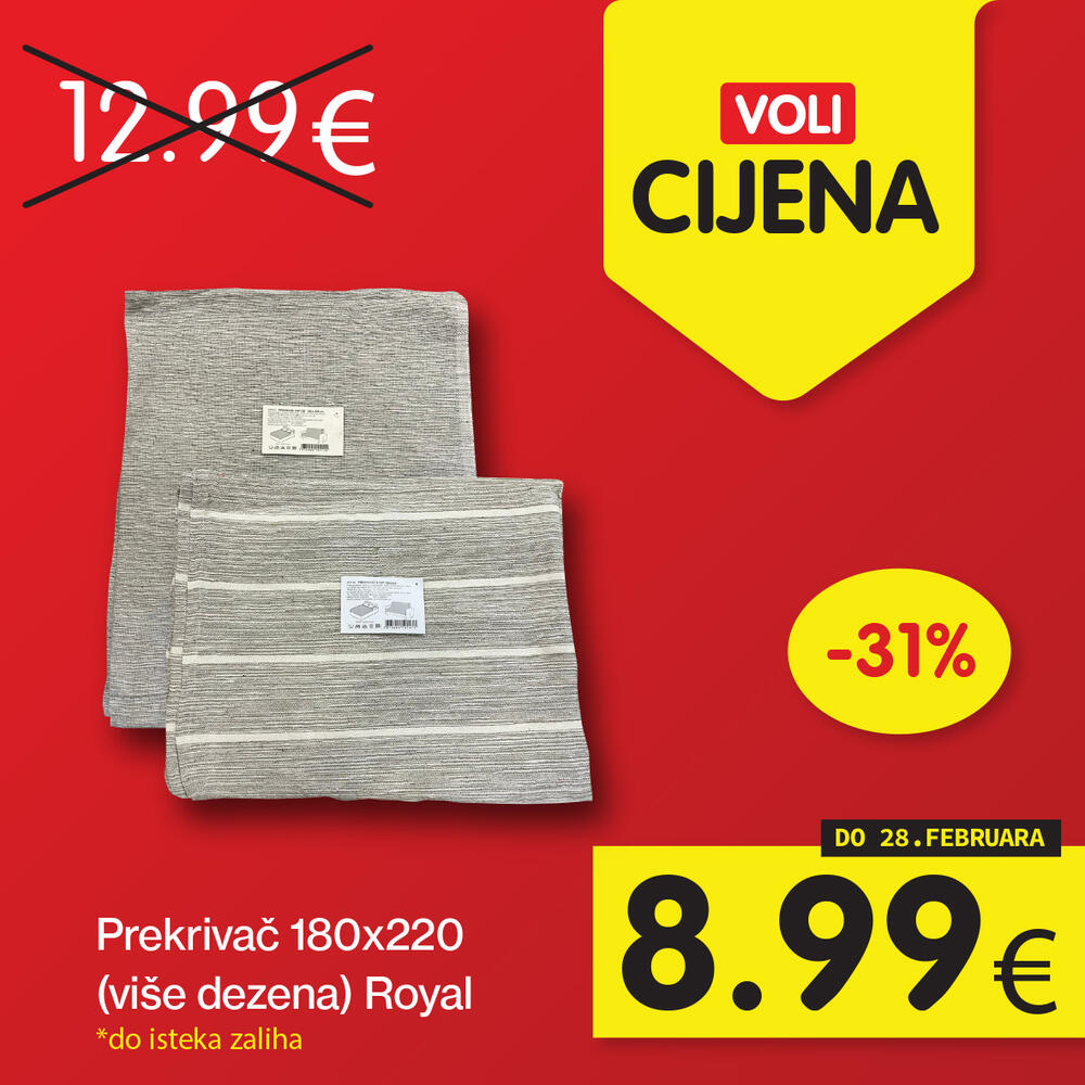 <p>Širok izbor proizvoda po najpovoljnijim cijenama na tržištu u svim Voli i Naš diskont marketima.</p>