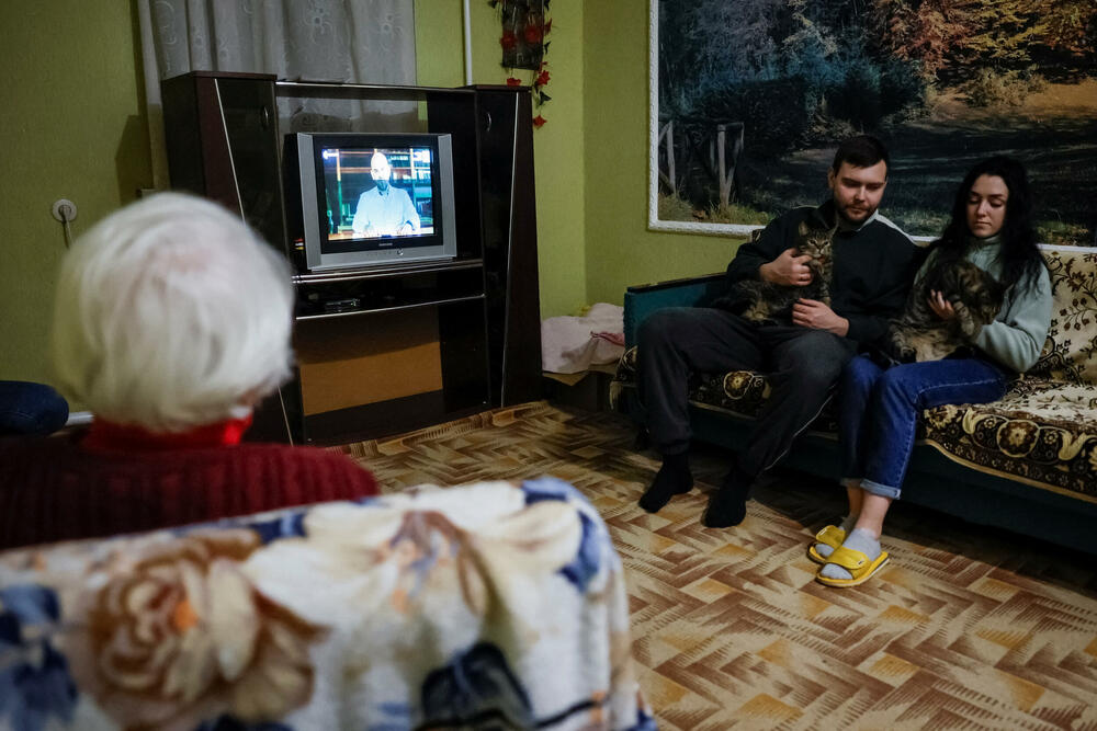 Bračni par Korobčenko i Oleksandra Valkovska (87), pobjegli su iz Luganska