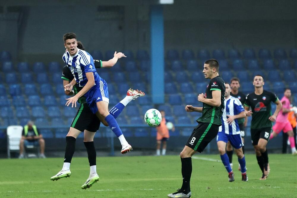 Bodin Tomašević (Budućnost) na jesenjem meču protiv Rudara pod Goricom, Foto: FSCG