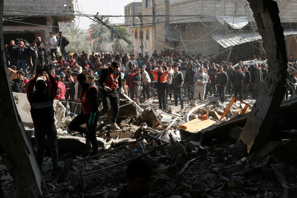 Detalj iz Rafe, nakon izraelskog napada, Foto: Reuters