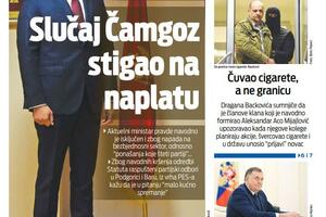 Naslovna strana "Vijesti" za 26. februar 2024.