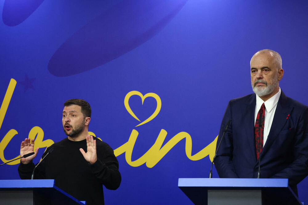 Volodimir Zelenski, Edi Rama
