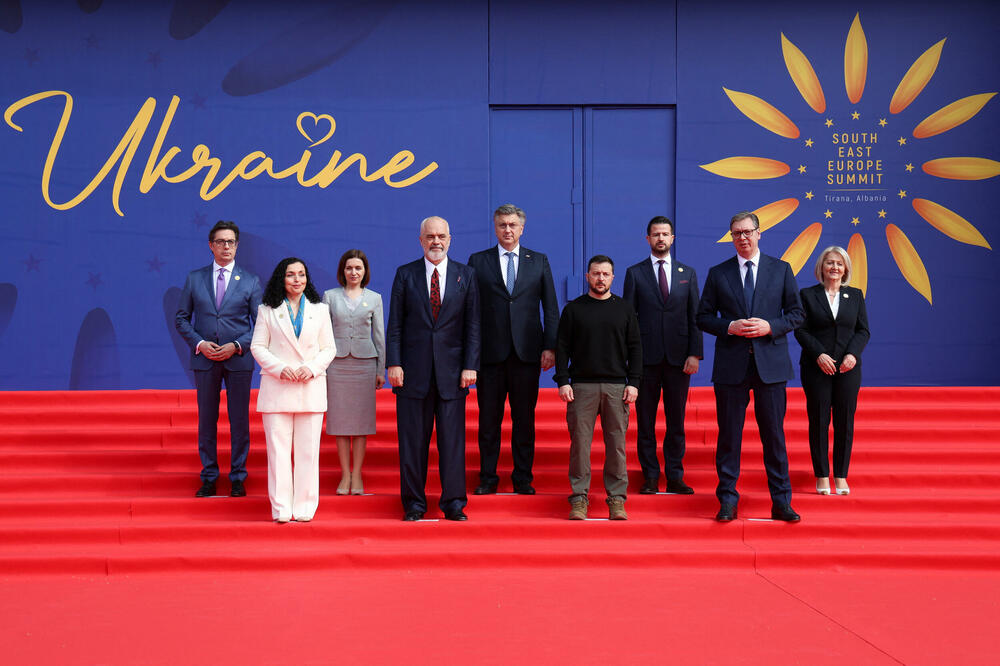 Pendarovski, Osmani, Sandu, Rama, Plenković, Zelenski, Milatović, Vučić i Krišto u Tirani, Foto: Reuters