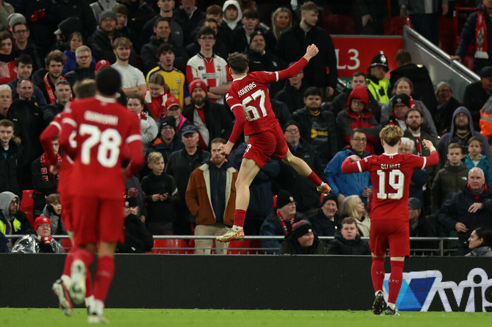 Kumas proslavlja pogodak, Foto: Reuters