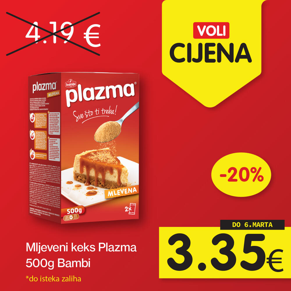 <p>Širok izbor proizvoda po najpovoljnijim cijenama na tržištu u svim Voli i Naš diskont marketima.</p>