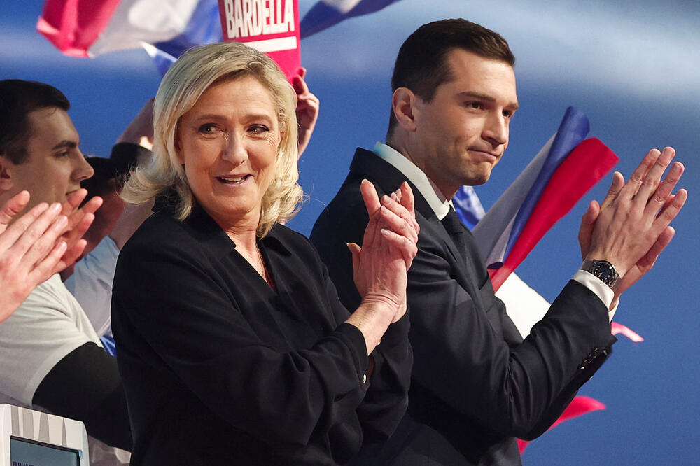 Marin Le Pen i Žordan Bardela, Foto: Reuters