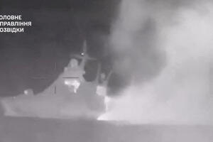 VIDEO Ukraine claims to have sunk a Russian Black Sea patrol ship...