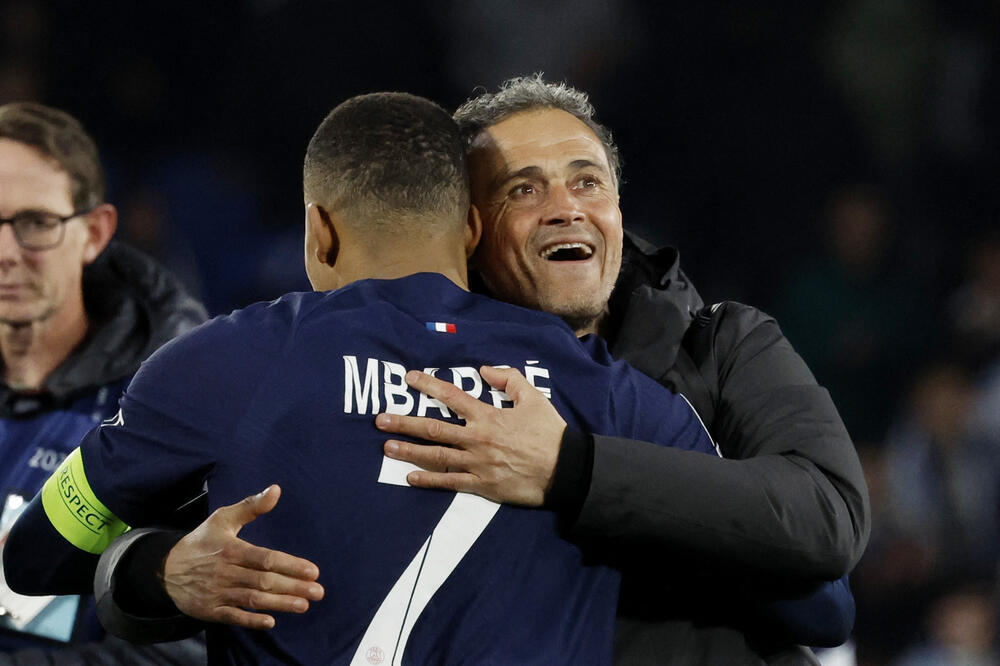 Enrike sa Mbapeom, Foto: Reuters