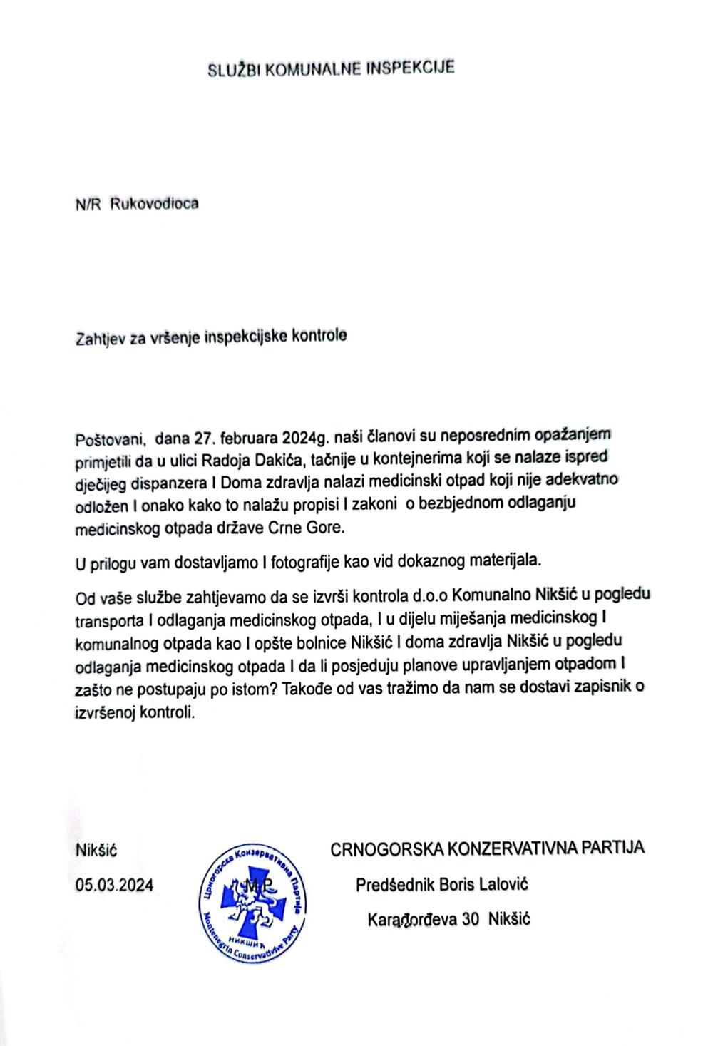 Crnogorska konzervativna partija