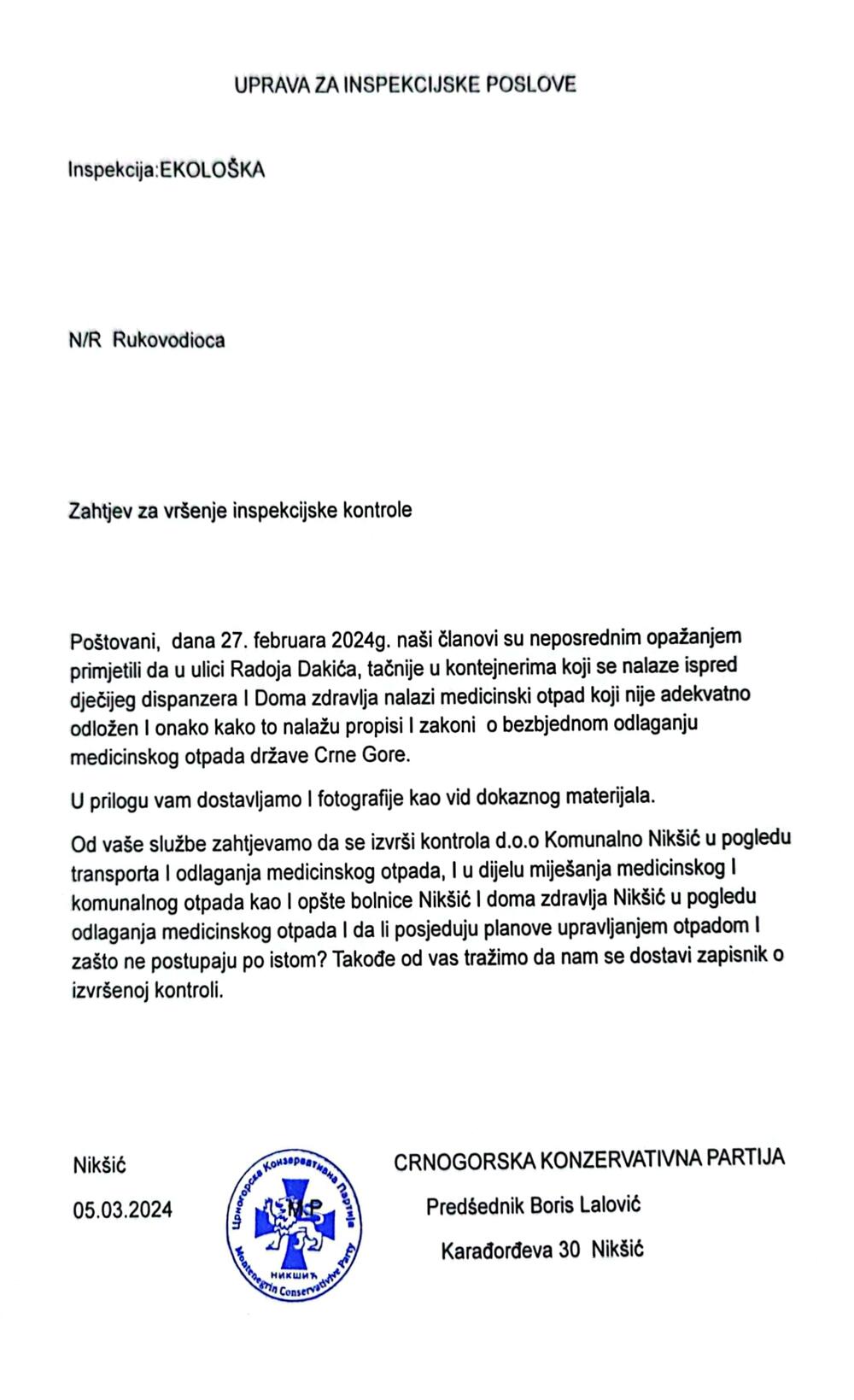 Crnogorska konzervativna partija