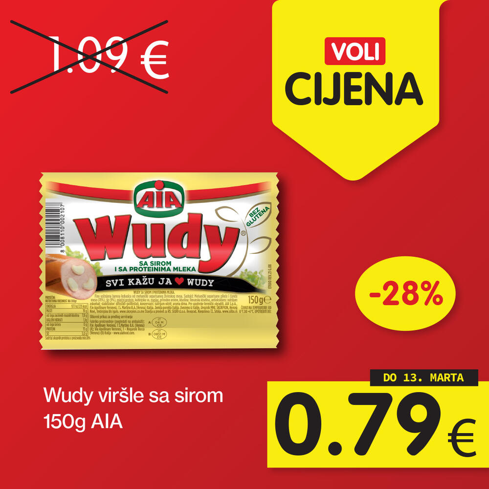 <p>Kada je riječ o najpovoljnijoj kupovini, izbor je lak- svratite do obližnjeg Voli ili Naš diskont marketa i odaberite proizvode po Voli cijenama.</p>