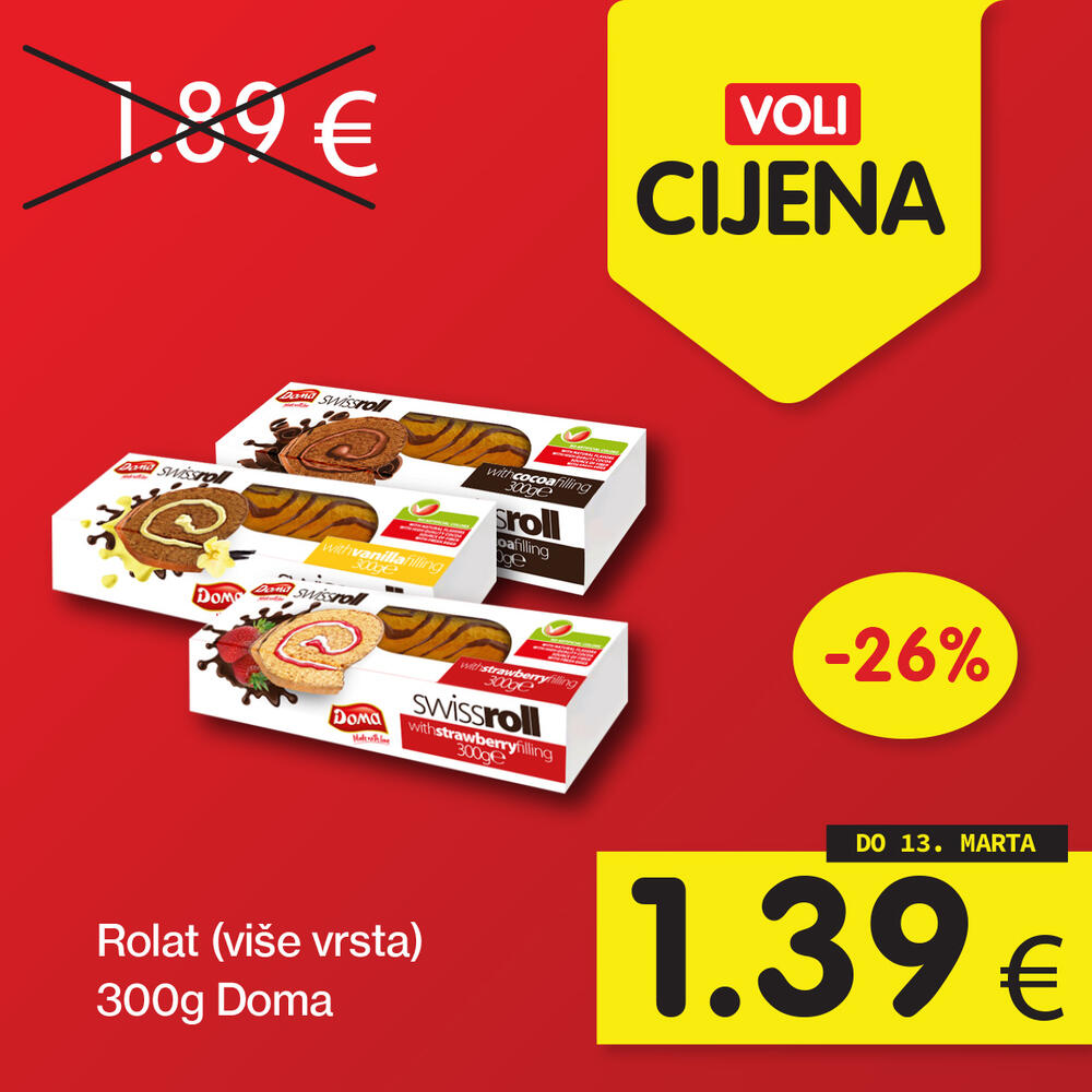 <p>Kada je riječ o najpovoljnijoj kupovini, izbor je lak- svratite do obližnjeg Voli ili Naš diskont marketa i odaberite proizvode po Voli cijenama.</p>